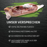 Bauchspeck geräucherter Schweinebauch gepökelt, gerauchter Bauch 400g am Stück