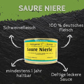 Saure Nieren in kräftiger Soße 400g Fertiggerichte in der Dose Fleischkonserve