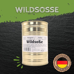 Hausgemachte Wildsoße Fleischbrühe Wildsauce 400g Fertiggericht Soße in der Dose