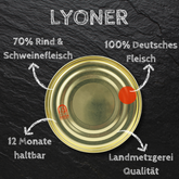 Fleischwurst / Lyoner Dosenwurst 120g-390g - Wurstkonserve | Metzgerei Bühler