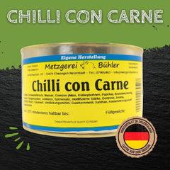 Chilli con Carne, feuriges Fertiggericht in der Dose Fleischkonserve 400g, 800g