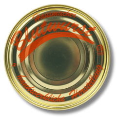 Hausmacher Blutwurst Dosenwurst 120g-400g - Wurstkonserve | Metzgerei Bühler