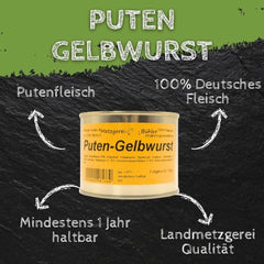 Puten Gelbwurst 190g Dosenwurst Wurstkonserve Metzgerei Bühler Putenfleisch