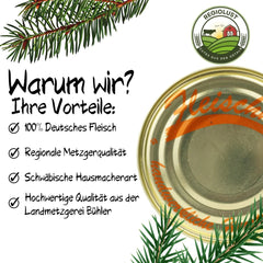 Ungarische Gulaschsuppe Fertiggericht Rindergulasch Gulasch in Dosen Konserve