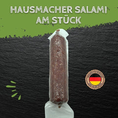 Hausmacher Salami am Stück 250g aus Schweinefleisch und Speck