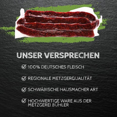 Rinder Landjäger 2 Paar 200g knackige Rohwurst Rauchwurst Minisalami Proviant