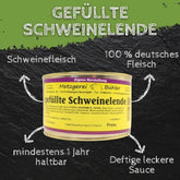 Gefüllte Schweinelende Fertiggericht in der Dose 400g, 800g Fleischkonserve