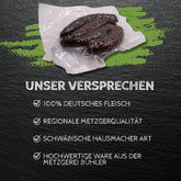 Kaminwurz, Wurst 4 mal Würstchen, Schweinefleisch und Rindfleisch 150g Fleisch