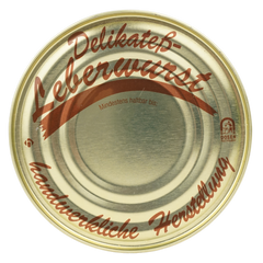 Delikates Leberwurst Dosenwurst 120g-200g - Wurstkonserve | Metzgerei Bühler