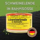 Schweinelende in Rahmsoße, Fertiggerichte in der Dose Gourmet Fleisch 400g, 800g