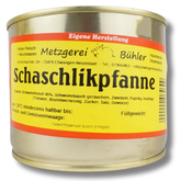 Schaschlikpfanne Fertiggericht 600g - 800g direkt aus der Metzgerei Bühler