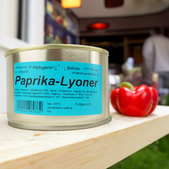 Paprika Lyoner / Fleischwurst Dosenwurst - Wurstkonserve |Metzgerei Bühler