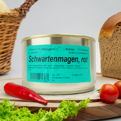 Schwartenmagen / Preßsack Rot - Dosenwurst Wurstkonserve 300g - 400g | Bühler