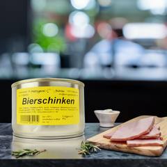 Bierschinken in der Dose Dosenwurst 190g-400g Wurstkonserve | Metzgerei Bühler