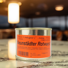 ️Schwäbische Neunstädter Rotwurst Dosenwurst - Wurstkonserve |Metzgerei Bühler