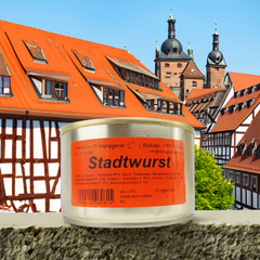 Schwäbische Stadtwurst Dosenwurst 200g-300g Wurstkonserve | Metzgerei Bühler