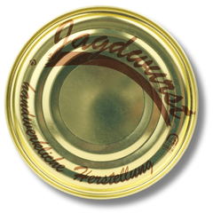 Deftige Jagdwurst Dosenwurst 120g-400g - Wurstkonserve | Metzgerei Bühler