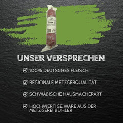 Hausmacher Salami am Stück 250g aus Schweinefleisch und Speck