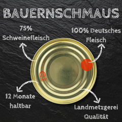Deftiger Bauernschmaus Dosenwurst 200 - 300g Wurstkonserve | Metzgerei Bühler