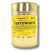 Currywurst in der Dose Konserve Curry Gourmet Fertiggericht mit Currywurst Soße