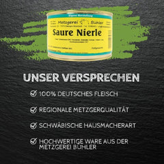 Saure Nieren in kräftiger Soße 400g Fertiggerichte in der Dose Fleischkonserve