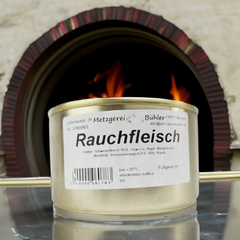 Rauchfleisch in der Dose Dosenwurst 220g-400g Wurstkonserve | Metzgerei Bühler