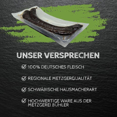 XXL Schwarzgerauchte Brandjoggala 200g Wurst aus Schweinefleisch und Speck geräuchert