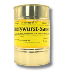 Currywurst Soße 400g in der Dose Konserve Gourmet leckeres Fertiggericht