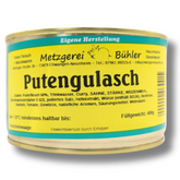 Putengulasch 400g Fertiggericht in der Dose Gourmet Fleischkonserve Pute