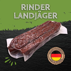 Rinder Landjäger 2 Paar 200g knackige Rohwurst Rauchwurst Minisalami Proviant