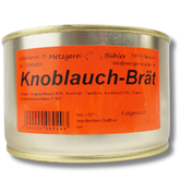 Knoblauch Bratwurst / Brät Dosenwurst 120g-400g Wurstkonserve | Metzgerei Bühler