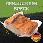 Durchwachsener Speck Geräucherter am Stück, Frühstücksspeck vom Schwein 300g