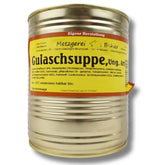 Ungarische Gulaschsuppe Fertiggericht Rindergulasch Gulasch in Dosen Konserve