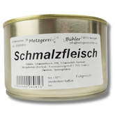 Schmalzfleisch / Griebenschmalz Dosenwurst Wurstkonserve 200g-300g | Bühler