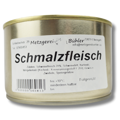 Schmalzfleisch / Griebenschmalz Dosenwurst Wurstkonserve 200g-300g | Bühler