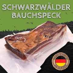 Original Schwarzwälder Bauchspeck 400g Stück Vesperscheibe geraucht und gepökelt