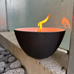 Schwabenfire Terrakotta Outdoorkerze Anthrazit – Elegante Dauerdocht Gartenkerze, Ideal als Frauengeschenk, Ø 23 cm große outdoor kerzen