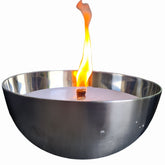 Schwabenfire Edelstahl Outdoorkerze – Große Gartenkerze mit Unendlichem Docht, Geschenk für Frauen, Ø 28,5 cm grosse outdoorkerzen