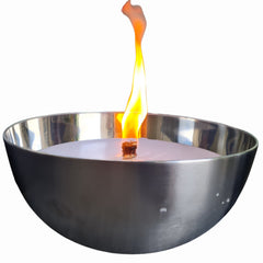 Schwabenfire Edelstahl Outdoorkerze – Große Gartenkerze mit Unendlichem Docht, Geschenk für Frauen, Ø 28,5 cm grosse outdoorkerzen