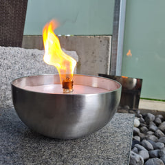 Schwabenfire Outdoorkerze mit Dauerdocht in Metallschale geschenke für Frauen kleine Outdoor Kerze geburtstagsgeschenk für frauen garten