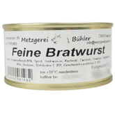 Feine Bratwurst Dosenwurst 120g-190g - Wurstkonserve | Metzgerei Bühler