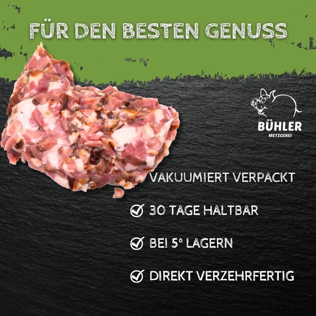 Rauchfleisch geschnitten Schweinefleisch 250g Rauchfleischwürfel vom Schwein