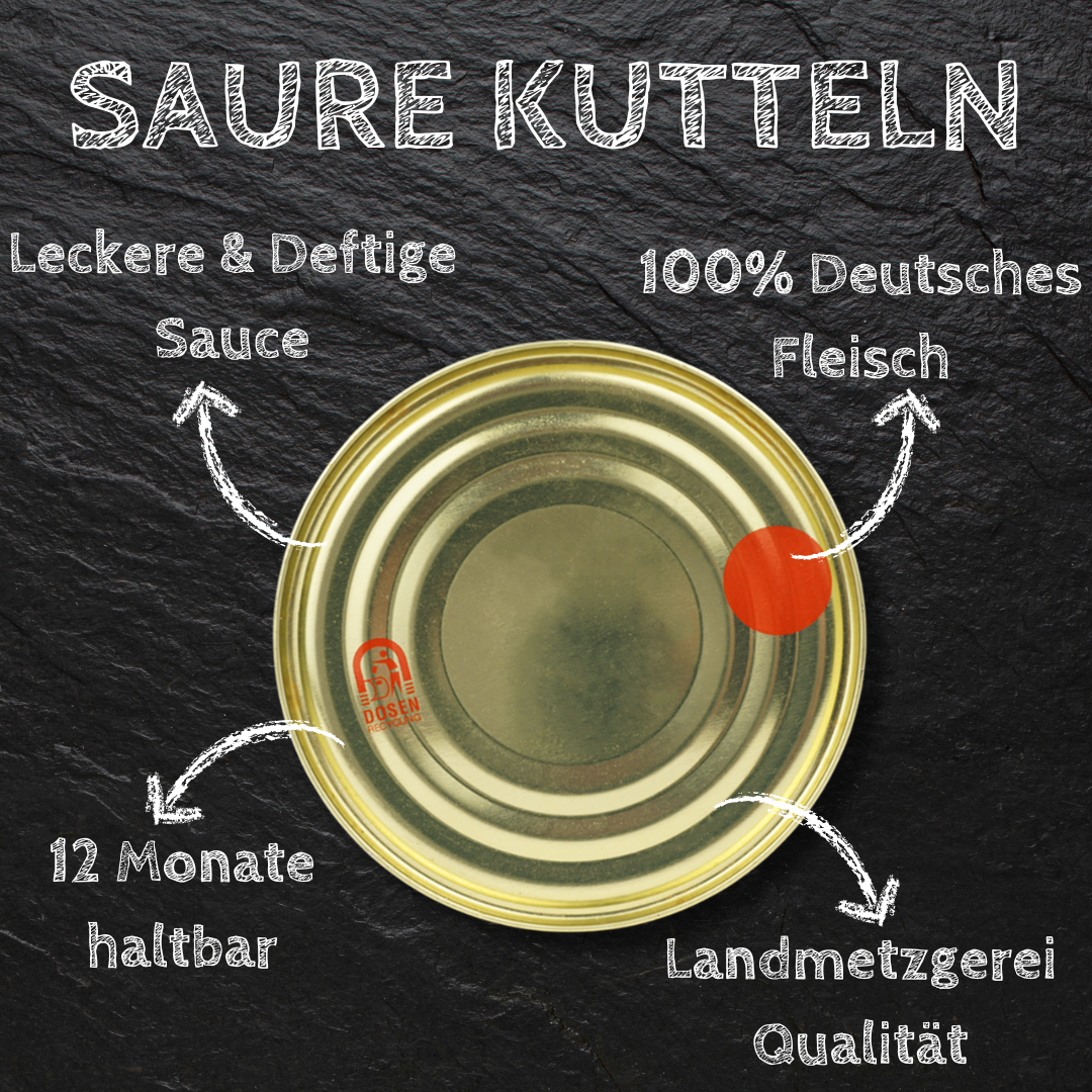 Schwäbische Saure Kutteln in der Dose 400g-800g Kaldaunen | Metzgerei Bühler