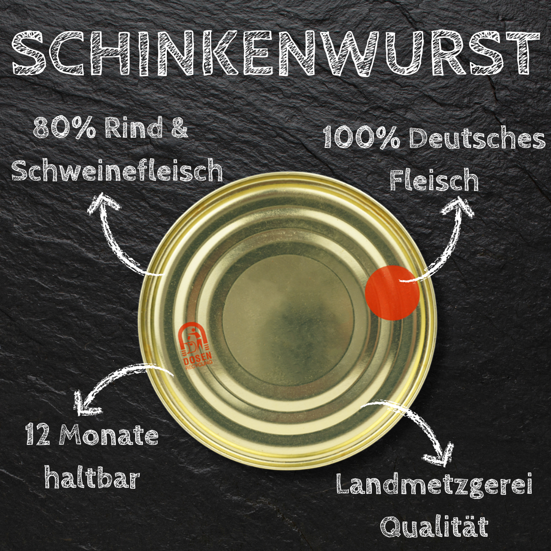 Schinkenwurst Dosenwurst Wurstkonserve | 120g 190g 300g 390g | Metzgerei Bühler