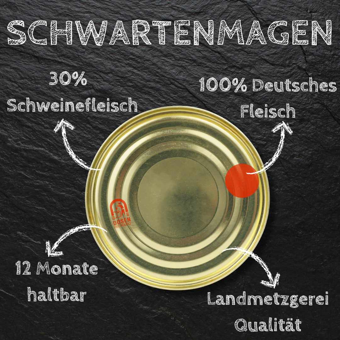 Schwartenmagen / Preßsack Rot - Dosenwurst Wurstkonserve 300g - 400g | Bühler