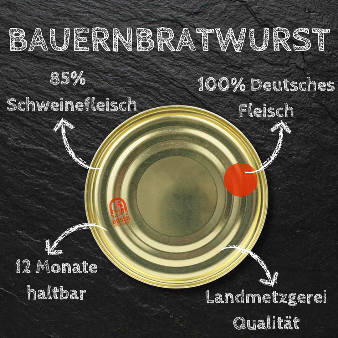 Brät / Bauernbratwurst Dosenwurst 120g-400g Wurstkonserve | Metzgerei Bühler