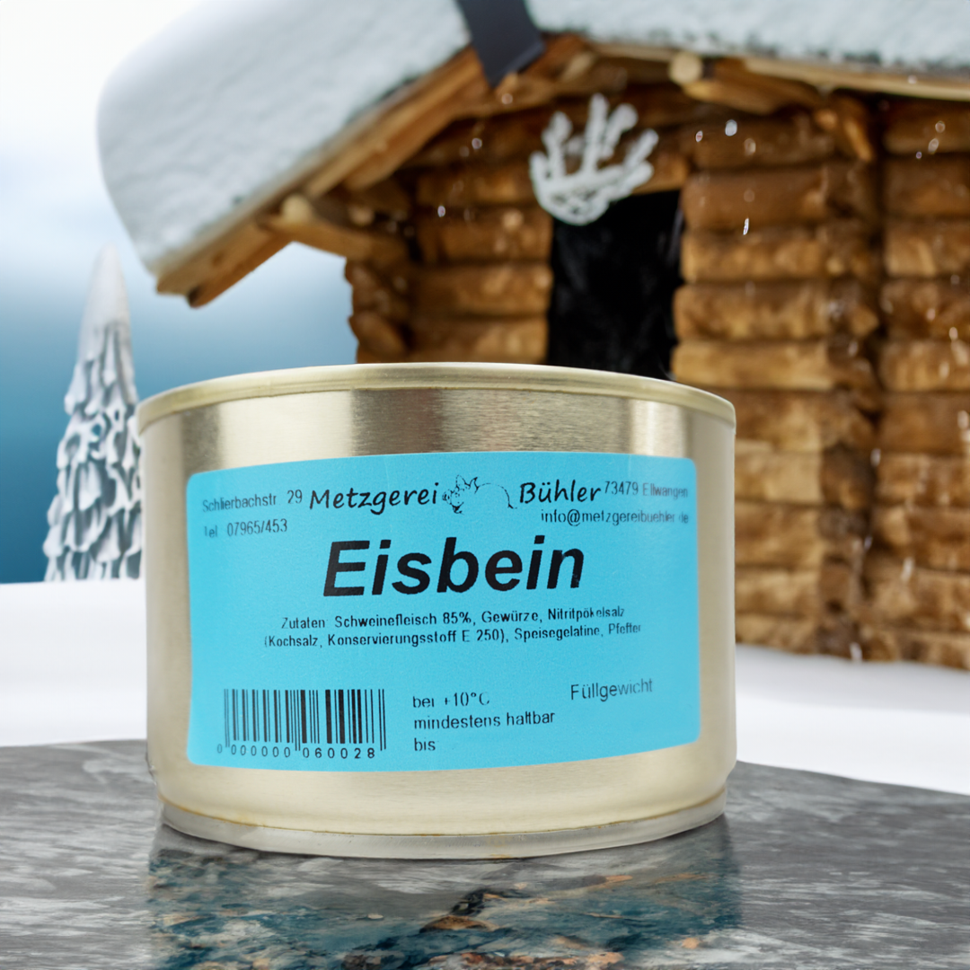 Eisbein in Aspik Dosenwurst 300g-400g - Wurstkonserve | Metzgerei Bühler