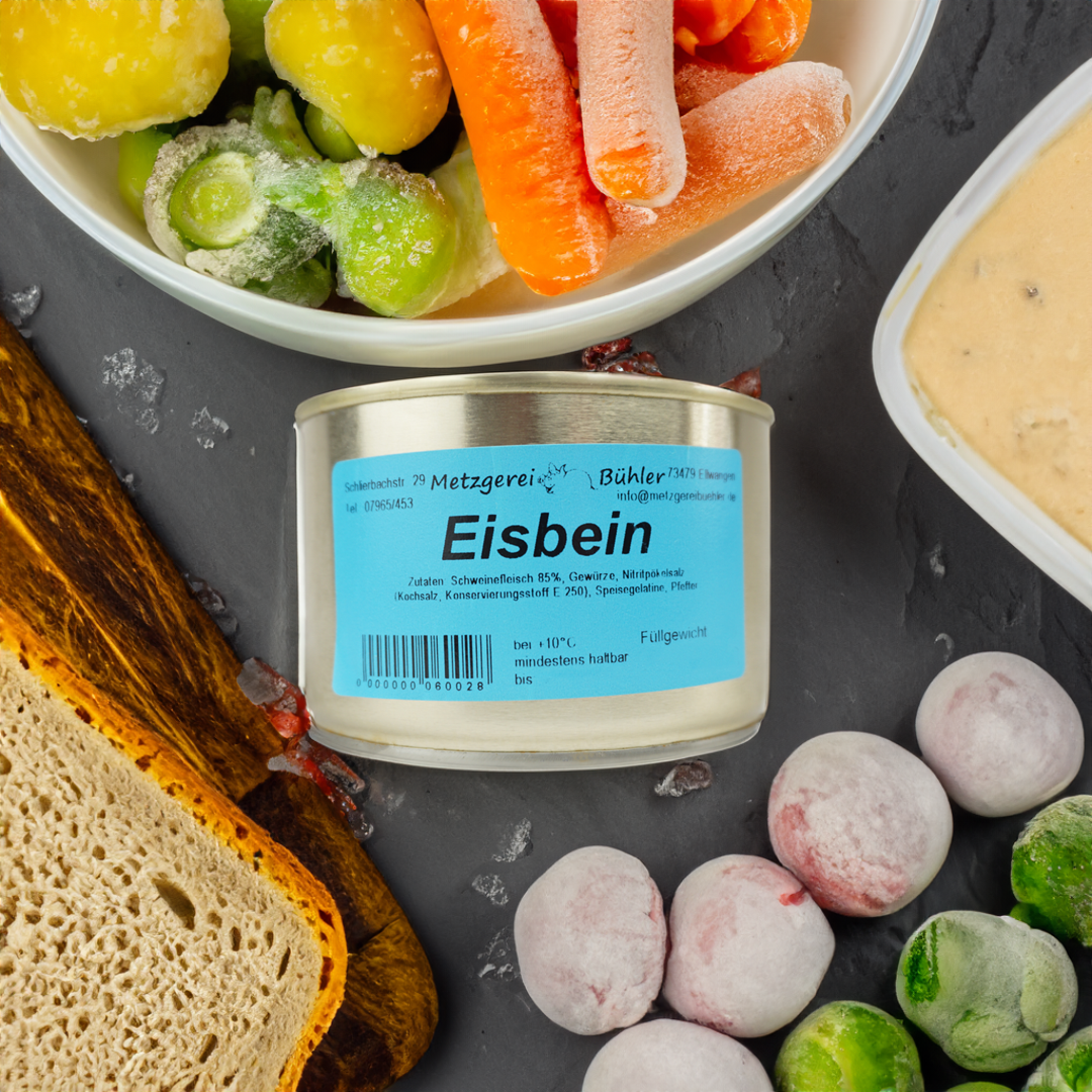 Eisbein in Aspik Dosenwurst 300g-400g - Wurstkonserve | Metzgerei Bühler