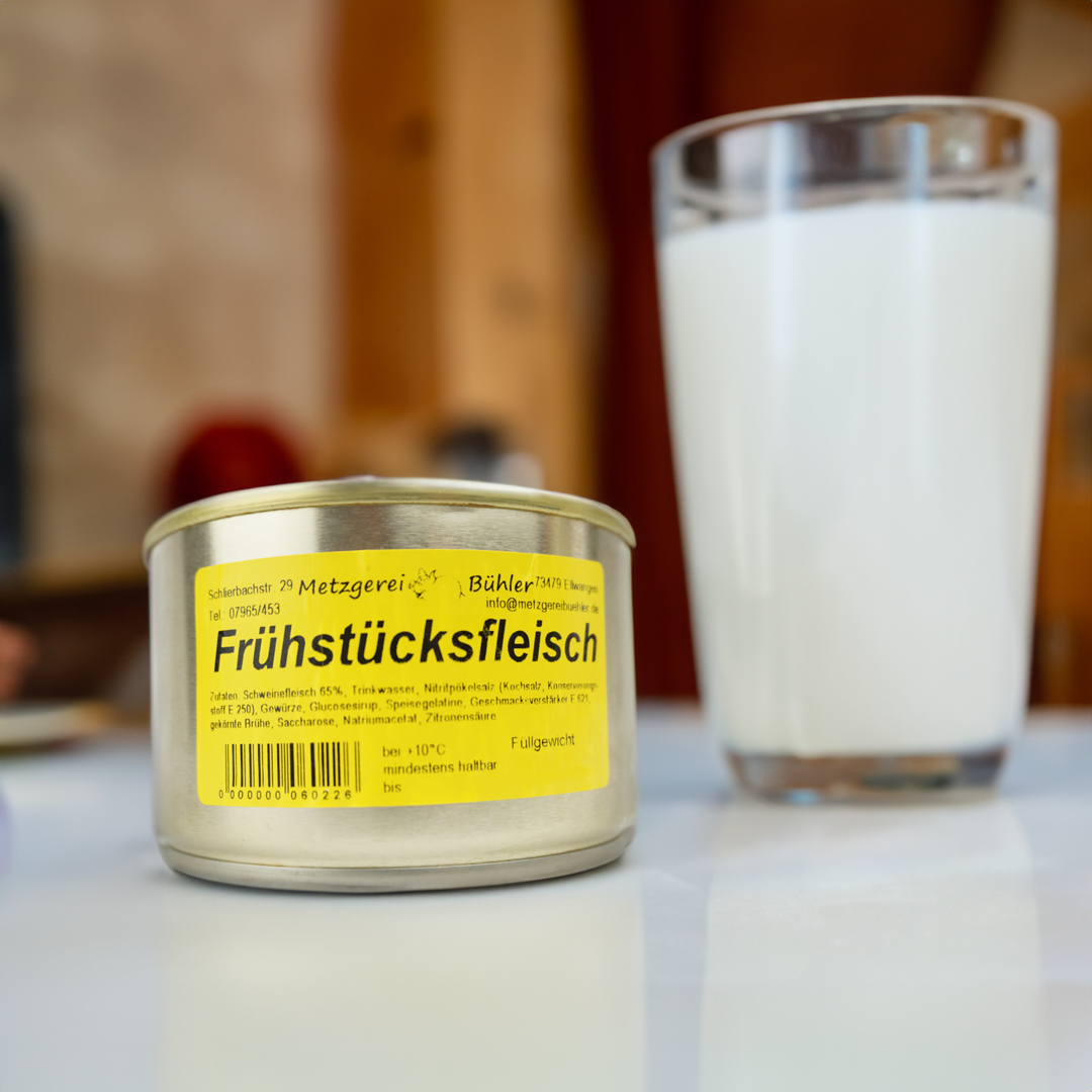 Frühstücksfleisch Dosenwurst 200g-400g - Wurstkonserve | Metzgerei Bühler