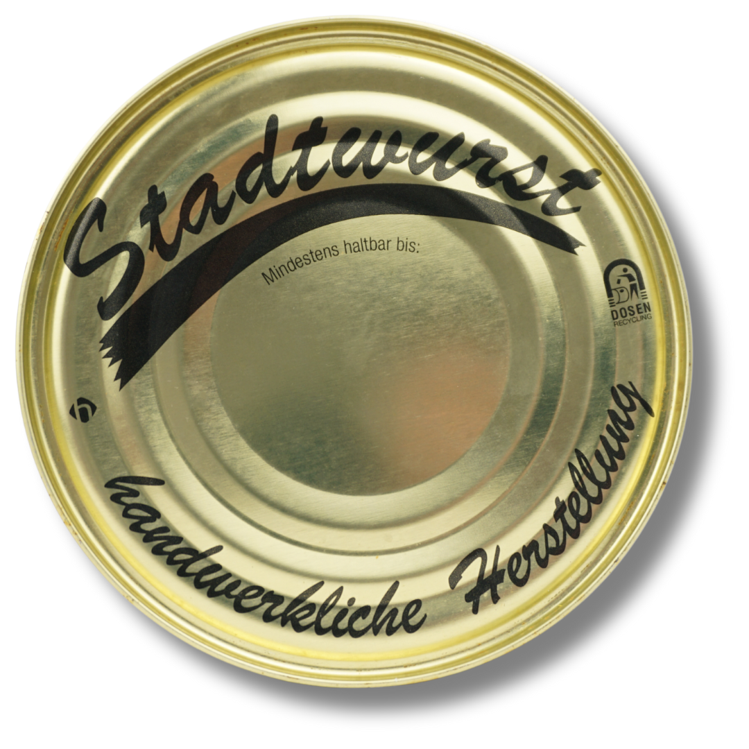 Schwäbische Stadtwurst Dosenwurst 200g-300g Wurstkonserve | Metzgerei Bühler